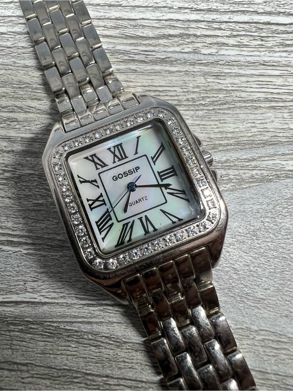 Gossip Tank style roman numeral ladies wristwatch